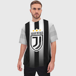 Футболка оверсайз мужская Juventus FC: New logo, цвет: 3D-принт — фото 2