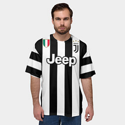 Футболка оверсайз мужская Juventus FC: Higuain Home 17/18, цвет: 3D-принт — фото 2