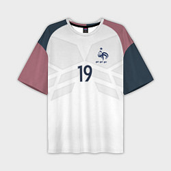 Футболка оверсайз мужская Сборная Франции: Погба ЧМ-2018, цвет: 3D-принт