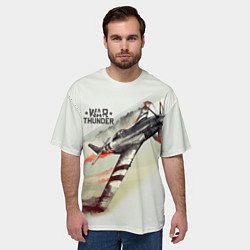 Футболка оверсайз мужская War Thunder, цвет: 3D-принт — фото 2