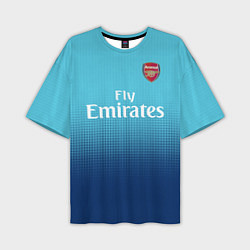 Футболка оверсайз мужская Arsenal FC: Blue Away 17/18, цвет: 3D-принт