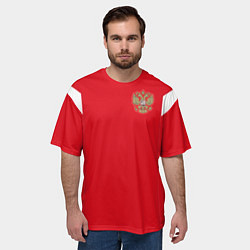 Футболка оверсайз мужская Сборная России: ЧМ 2018, цвет: 3D-принт — фото 2