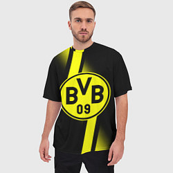 Футболка оверсайз мужская FC Borussia Dortmund: Storm, цвет: 3D-принт — фото 2