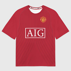 Футболка оверсайз мужская C Ronaldo retro 2008, цвет: 3D-принт