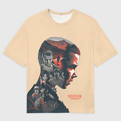 Футболка оверсайз мужская Stranger Things, цвет: 3D-принт