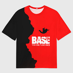 Мужская футболка оверсайз Base Jumping: B&R
