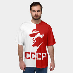 Футболка оверсайз мужская Ленин СССР, цвет: 3D-принт — фото 2