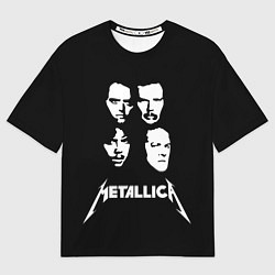 Футболка оверсайз мужская Metallica - rock band, цвет: 3D-принт
