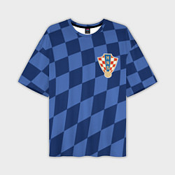 Футболка оверсайз мужская Сборная Хорватии, цвет: 3D-принт