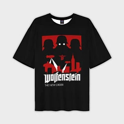 Мужская футболка оверсайз Wolfenstein: Nazi Soldiers