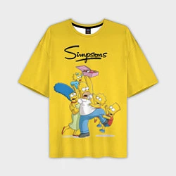Мужская футболка оверсайз Simpsons Family
