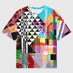 Футболка оверсайз мужская RGB Geometry, цвет: 3D-принт
