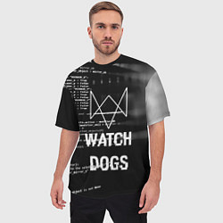 Футболка оверсайз мужская Watch Dogs: Hacker, цвет: 3D-принт — фото 2
