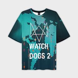 Мужская футболка оверсайз Watch Dogs 2: Network Hack