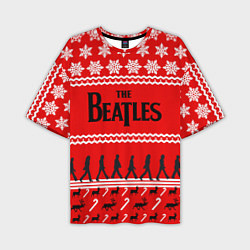 Мужская футболка оверсайз The Beatles: New Year