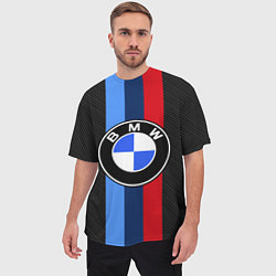 Футболка оверсайз мужская BMW SPORT, цвет: 3D-принт — фото 2