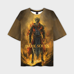 Футболка оверсайз мужская Dark Souls: Flame Knight, цвет: 3D-принт