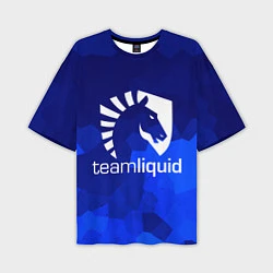 Мужская футболка оверсайз Team Liquid: Polygons
