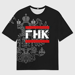 Мужская футболка оверсайз ГНК: герб РФ