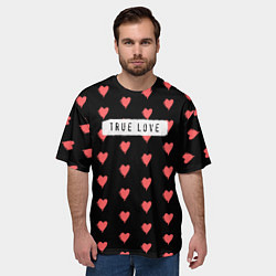 Футболка оверсайз мужская True Love, цвет: 3D-принт — фото 2