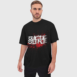 Футболка оверсайз мужская Suicide Silence Blood, цвет: 3D-принт — фото 2