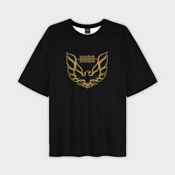 Мужская футболка оверсайз Khabib: Gold Eagle