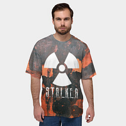 Футболка оверсайз мужская S.T.A.L.K.E.R: Orange Toxic, цвет: 3D-принт — фото 2