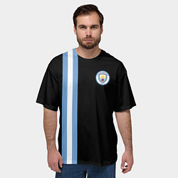 Футболка оверсайз мужская Манчестер Сити, цвет: 3D-принт — фото 2