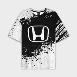 Мужская футболка оверсайз Honda: Black Spray
