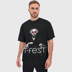 Футболка оверсайз мужская T-Fest: Black Style, цвет: 3D-принт — фото 2