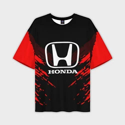 Мужская футболка оверсайз Honda: Red Anger