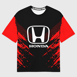 Футболка оверсайз мужская Honda: Red Anger, цвет: 3D-принт
