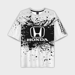 Мужская футболка оверсайз Honda: Black Spray