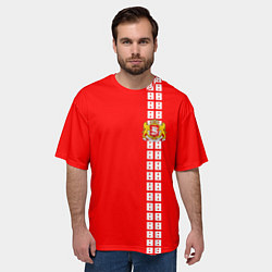 Футболка оверсайз мужская Грузия, цвет: 3D-принт — фото 2