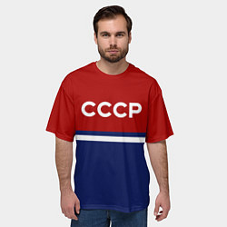 Футболка оверсайз мужская СССР: Спортсмен, цвет: 3D-принт — фото 2