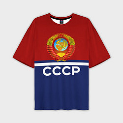 Футболка оверсайз мужская СССР: Спортсмен, цвет: 3D-принт