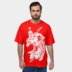 Футболка оверсайз мужская Спартанский гладиатор, цвет: 3D-принт — фото 2