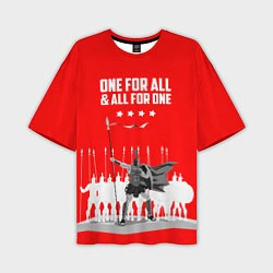 Мужская футболка оверсайз One for all & all for one