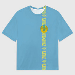 Футболка оверсайз мужская I Love Kazakhstan, цвет: 3D-принт