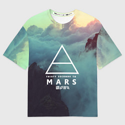 Футболка оверсайз мужская 30 STM: Dark Heaven, цвет: 3D-принт