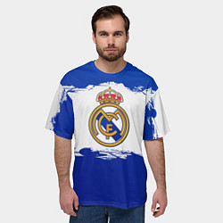 Футболка оверсайз мужская Real Madrid FC, цвет: 3D-принт — фото 2