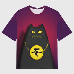 Футболка оверсайз мужская Кот Бегемот, цвет: 3D-принт