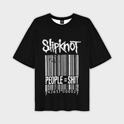 Футболка оверсайз мужская Slipknot: People Shit, цвет: 3D-принт