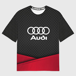 Мужская футболка оверсайз Audi: Grey Carbon
