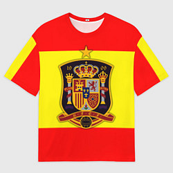 Футболка оверсайз мужская Сборная Испании, цвет: 3D-принт