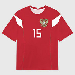 Футболка оверсайз мужская Алексей Миранчук ЧМ-2018, цвет: 3D-принт