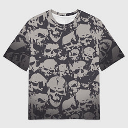 Футболка оверсайз мужская Демонические черепа, цвет: 3D-принт