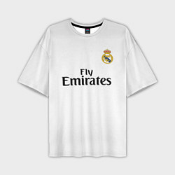 Футболка оверсайз мужская FC Real Madrid: Ramos Home 18-19, цвет: 3D-принт