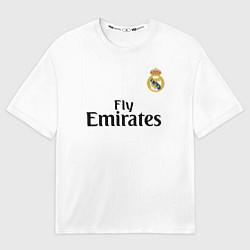 Футболка оверсайз мужская FC Real Madrid: Ramos Home 18-19, цвет: 3D-принт
