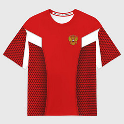 Футболка оверсайз мужская Russian Team: WC 2018, цвет: 3D-принт